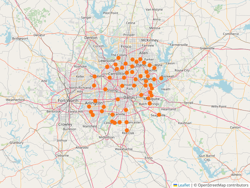 Franchise map example